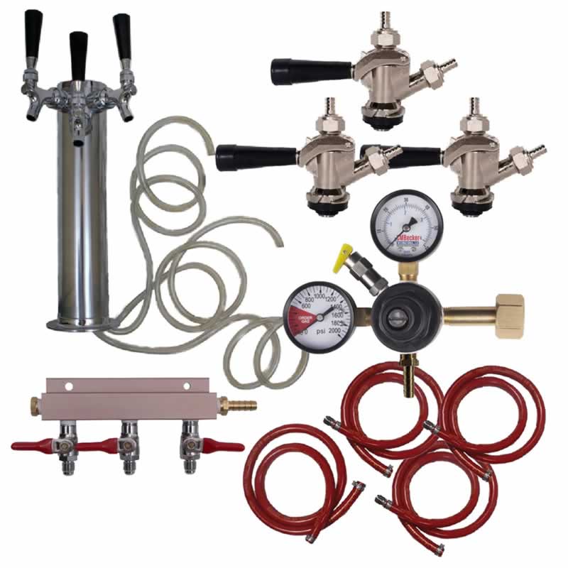 3-Tap Kegerator Tower Conversion Kit