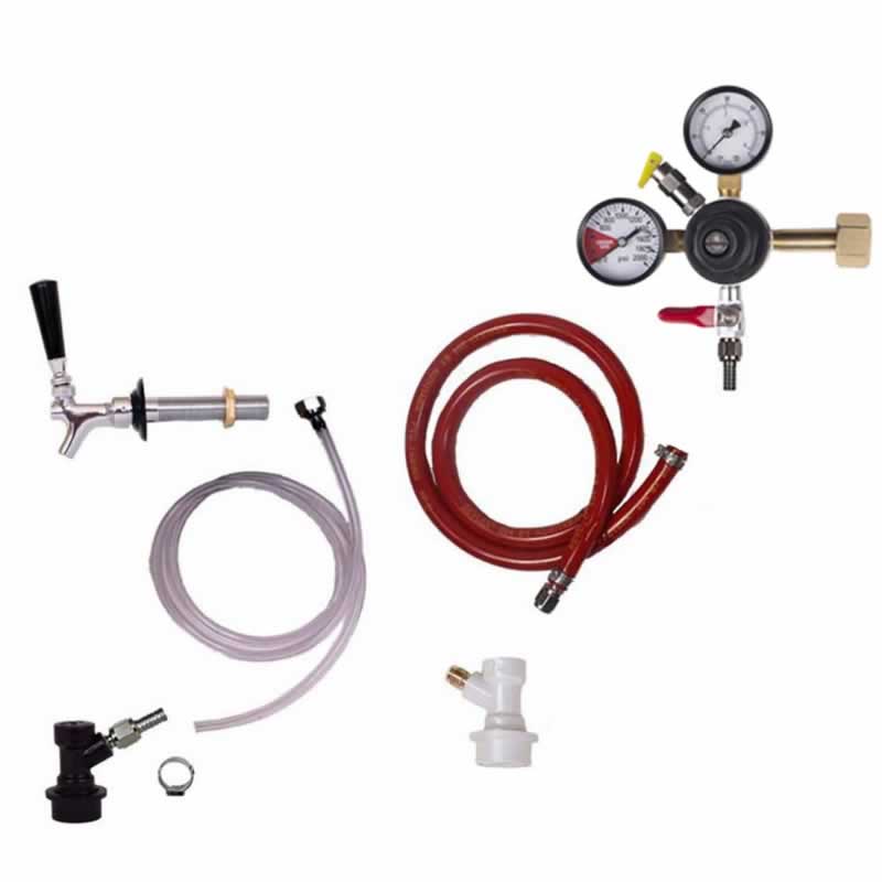 1 Faucet Fridge Homebrew Kegerator Kit