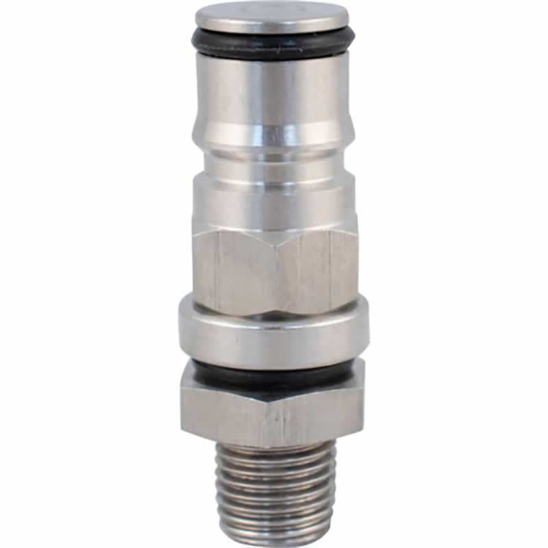 Ball Lock Liquid Out Post Bulkhead Assembly with Short Threaded Dip Tube