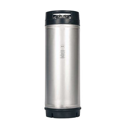 AMCYL 5 Gallon Ball Lock Keg - 304 Stainless Steel - Rubber Top Dual Handle