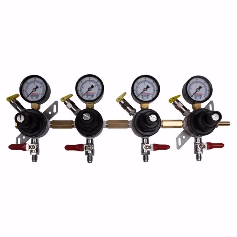 CMB Beer CO2 Regulator, 4 Body Secondary - CMBecker International