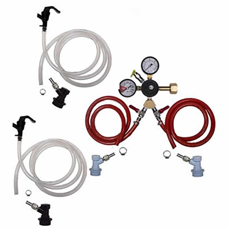 2 Faucet Basic Homebrew Kegerator Kit