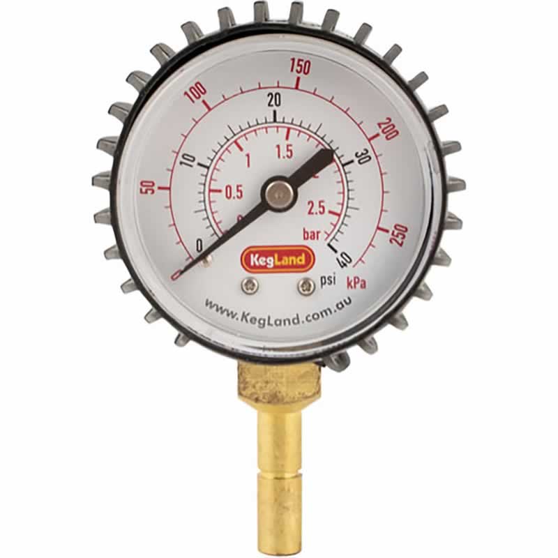 Duotight Push-In Pressure Gauge (0-40 PSI)
