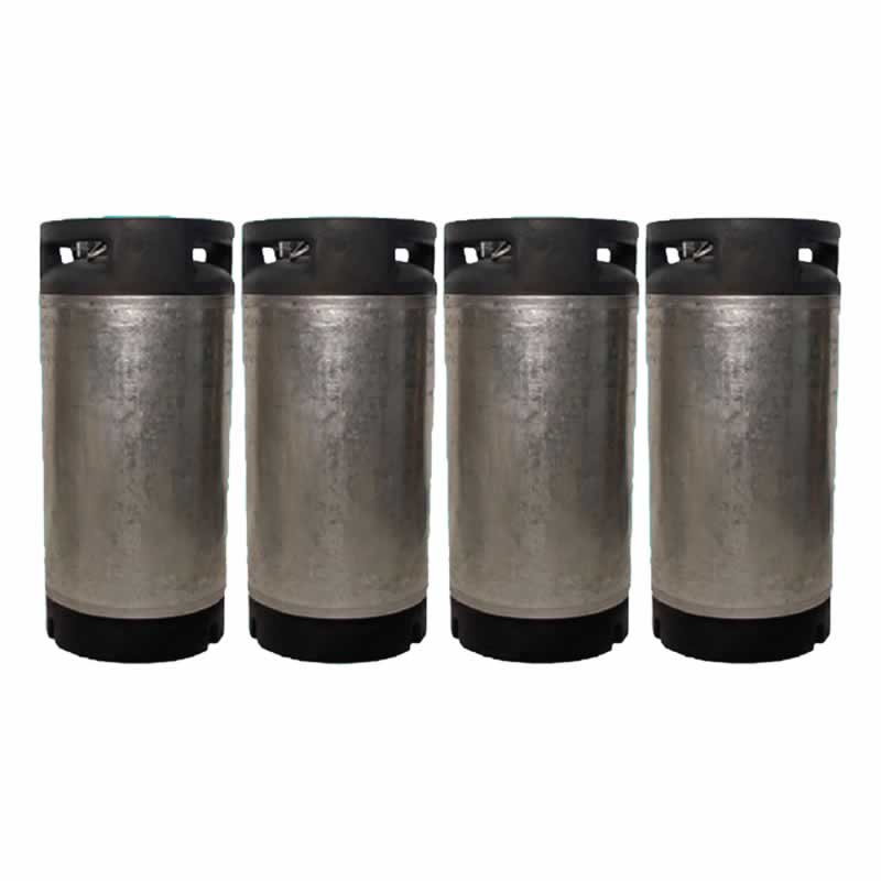 4 Pack of Used 5 Gallon Pin Lock Kegs - Cornelius or Firestone Style for Homebrew and Soda