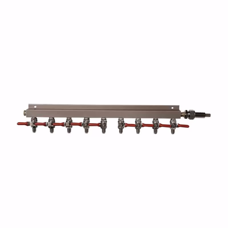 GovReg®  Controlled Air Distributor/Manifold- 9 way with 1/4 MFL Check Valves