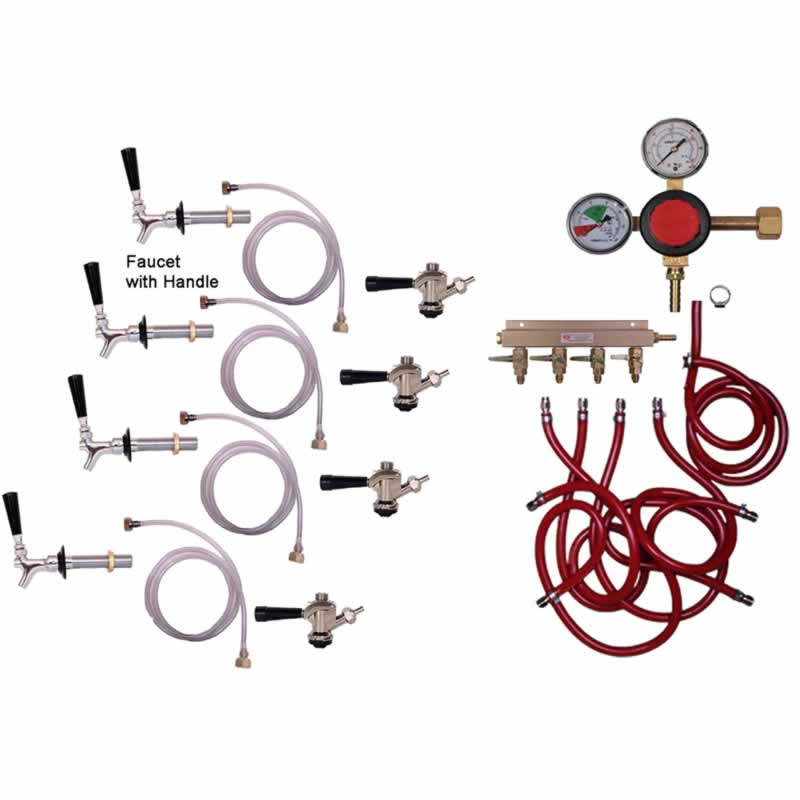 4 Faucet Fridge Commercial Kit