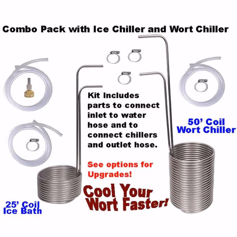Ice Chiller and Wort chiller Combo Pack