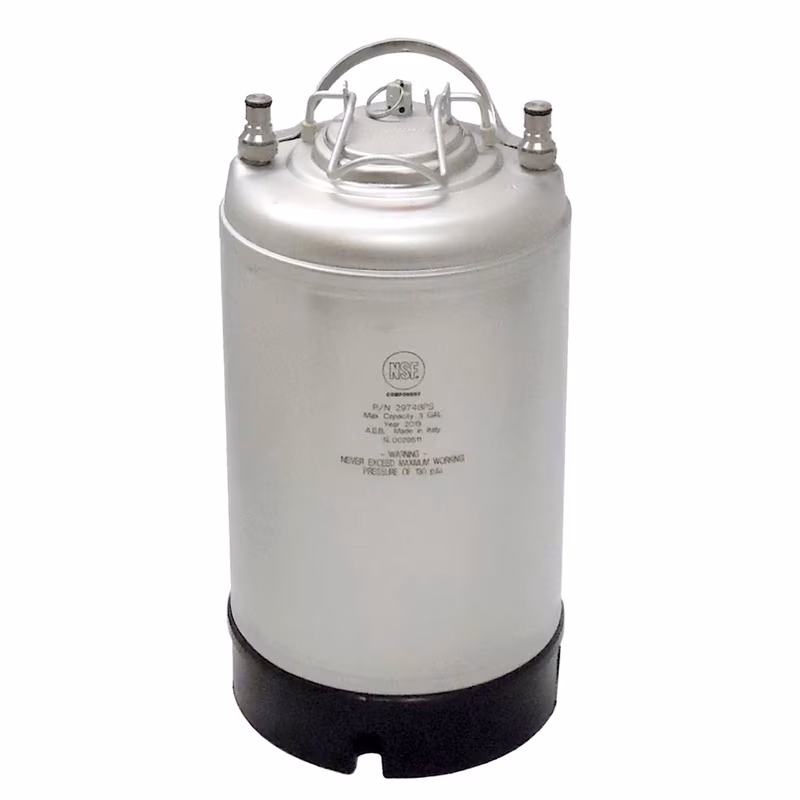 AEB 3 Gallon Ball Lock Keg - Stainless Steel Homebrew Keg