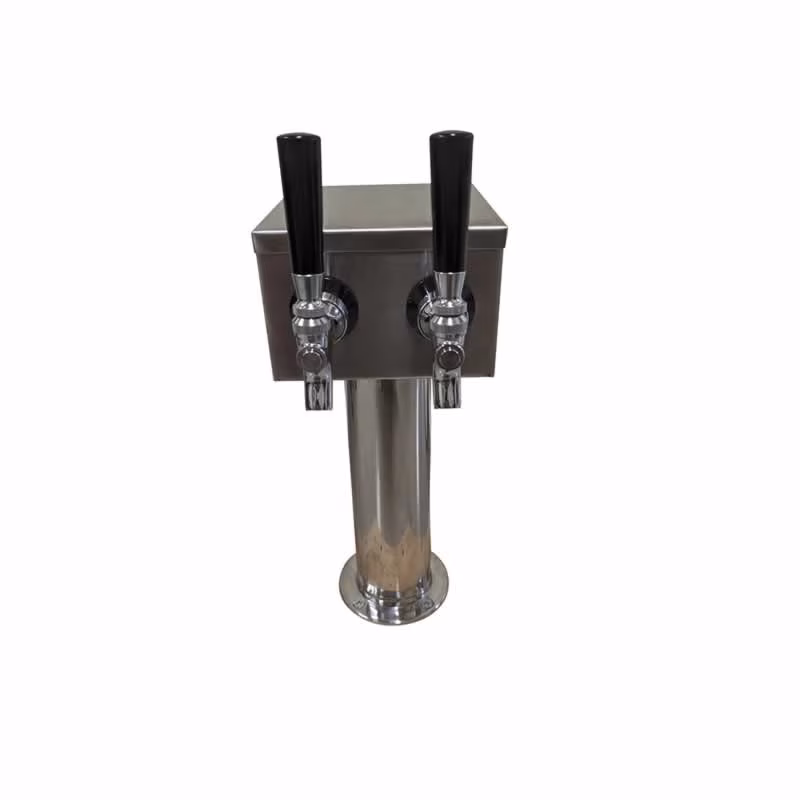 Two Faucet T tower with 2 Standard Stainless Steel Faucets