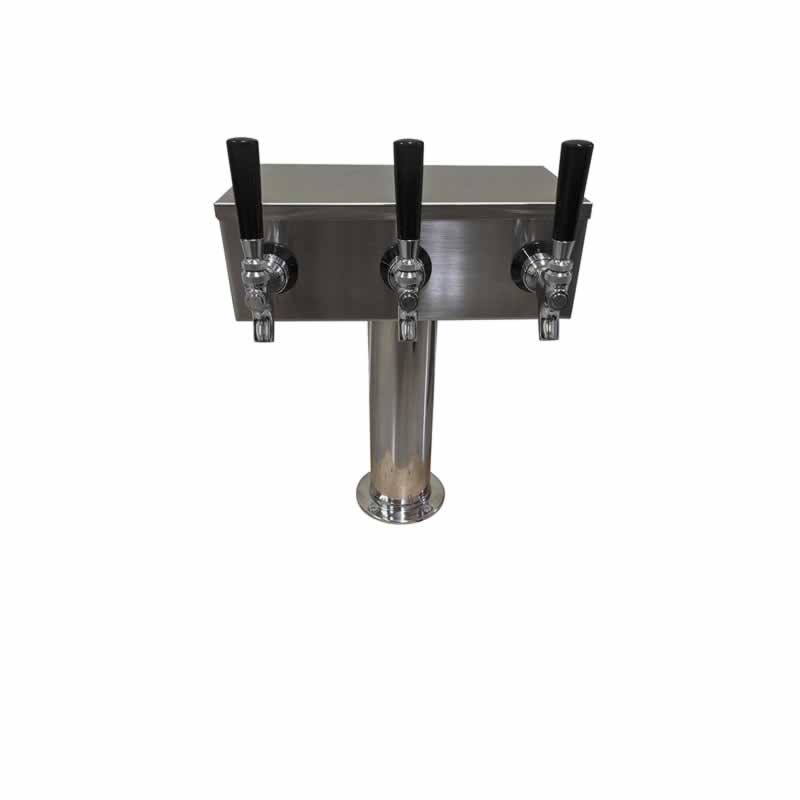 Three Faucet T Tower with 3 Standard Faucets