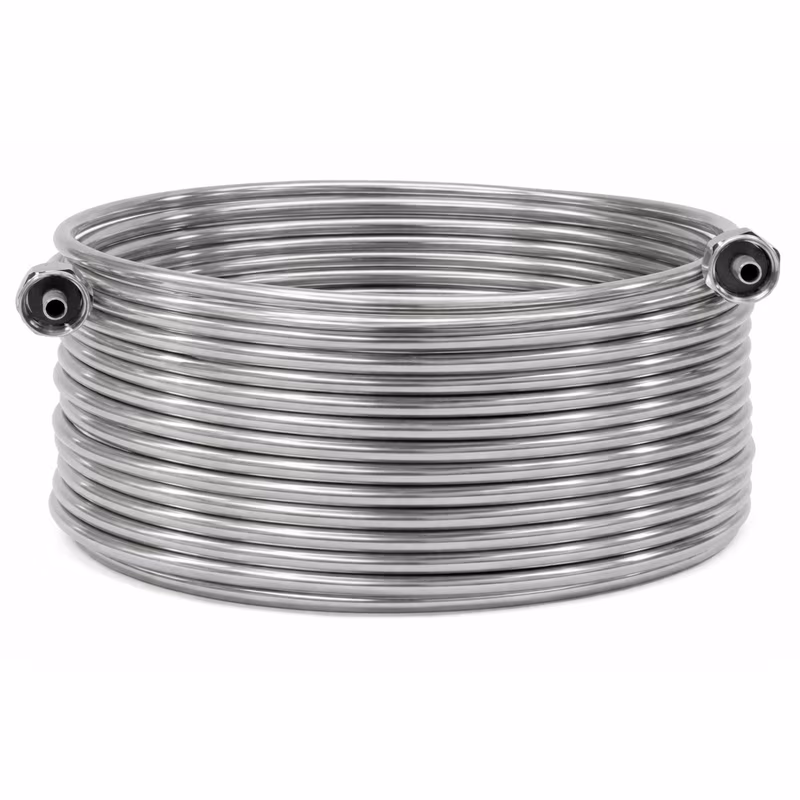 70-Foot Stainless Steel Jockey Box Coil with Fittings