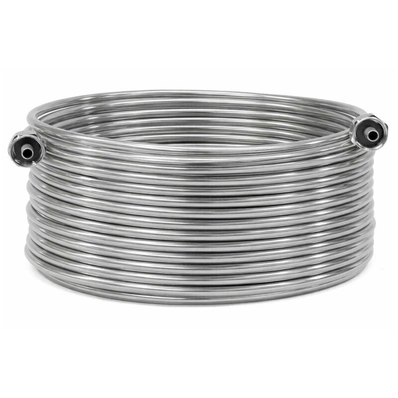 70-Foot Stainless Steel Jockey Box Coil with Fittings