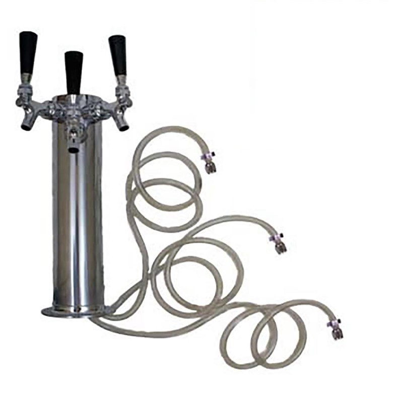 3 Tap Homebrew Tower (No Faucets)