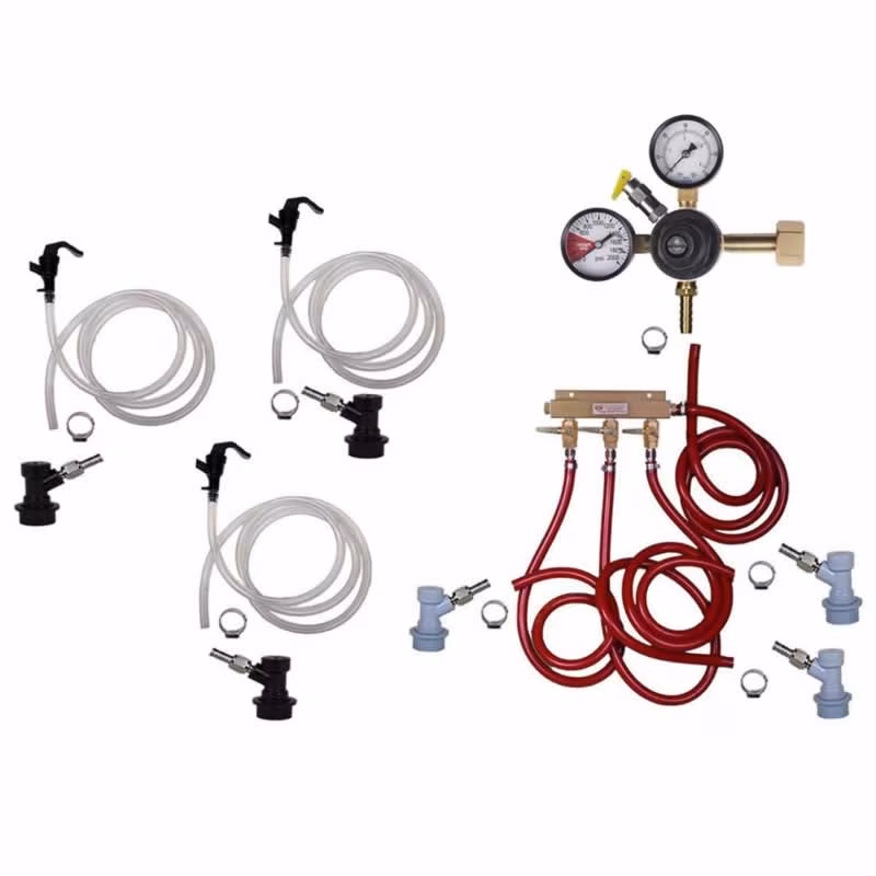 3 Faucet Basic Homebrew Kegerator Kit