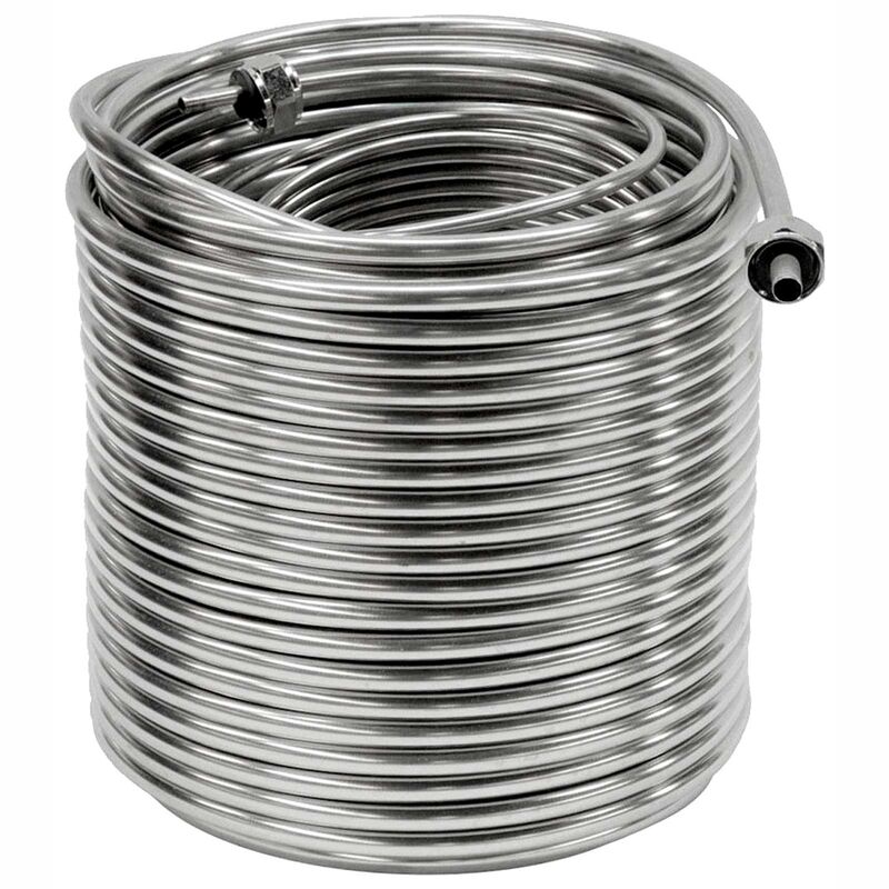 120-Foot Stainless Steel Jockey Box Coil with Fittings