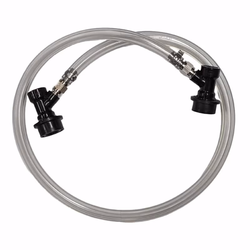 Ball Lock Keg Liquid Jumper for Beer Transfer - 3 Feet
