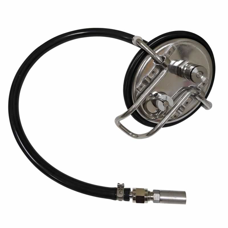 Stainless Steel Quick Carbonating Keg Lid for Beer, Soda, and More