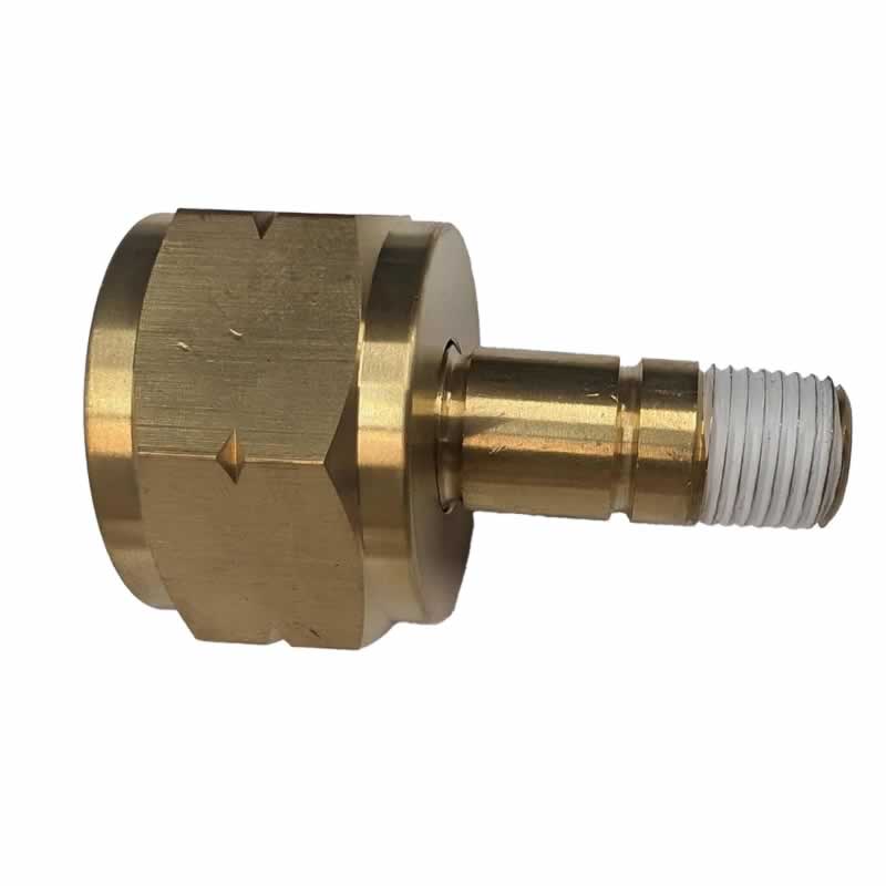 Nipple & Nut Set for Russian CO2 Cylinders - Left-Hand Thread Regulator Adapter