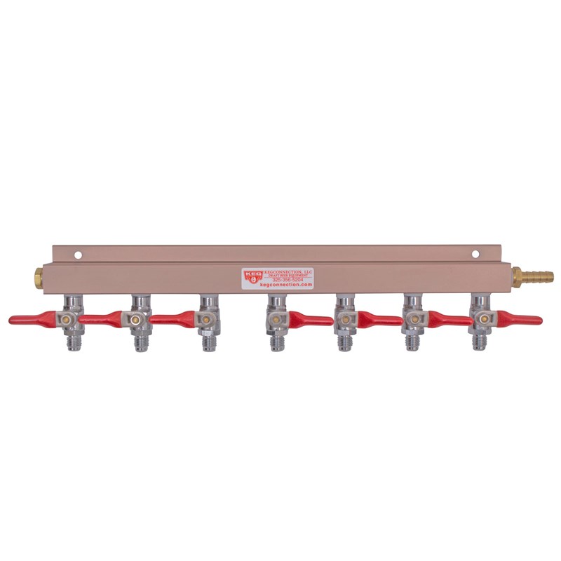 Air Distributor - 7-Way with Check Valves & Shutoffs