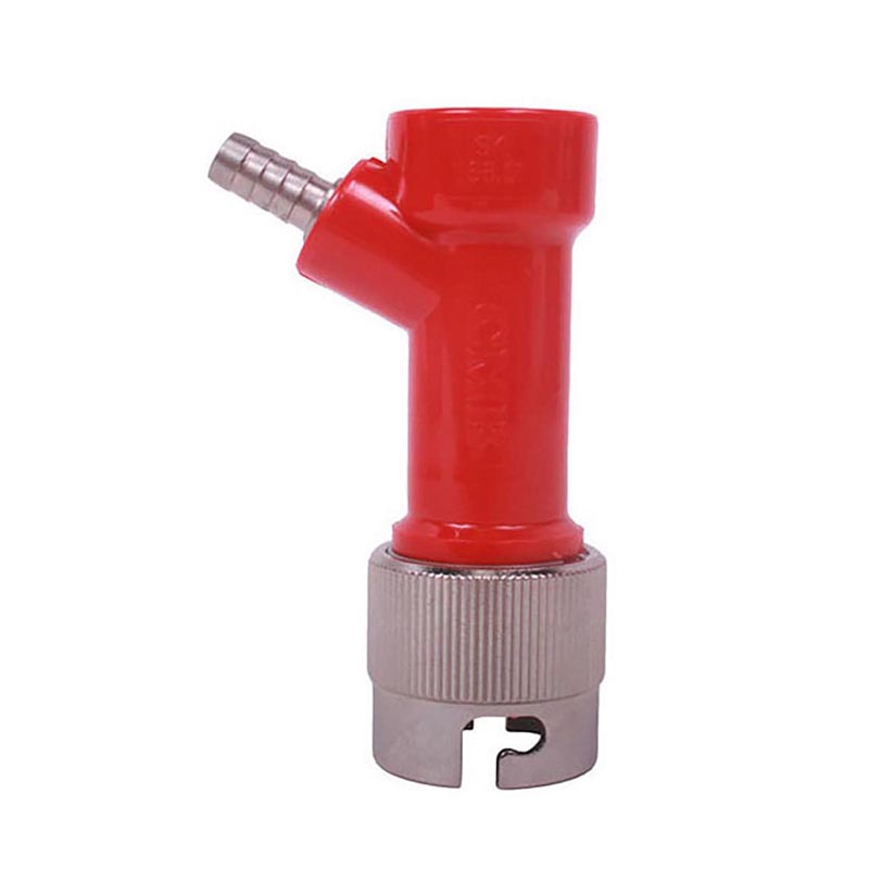 Pin Lock Disconnect w/ Metal Collar (Gas) 1/4" Barb