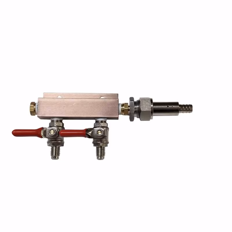 GovReg®  Controlled Two Way Air Distributor/Manifold with 1/4" MFL Check Valves