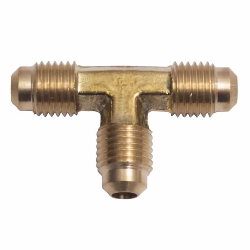 TEE, Brass 1/4"X1/4" Female Flaired (FFL)