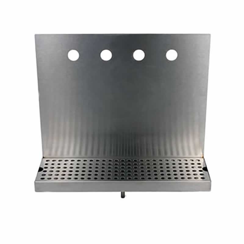 Drip Tray for 4 Faucets, 16" Wide (w/ Drain)