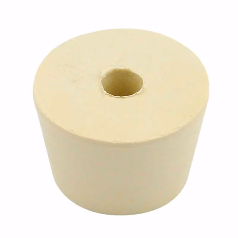 Drilled Rubber Stopper #7