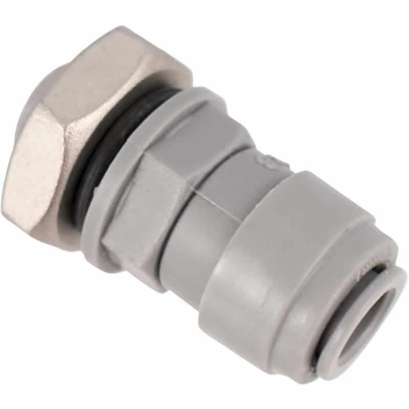 Duotight Push-In Bulkhead Fitting - 8mm (5/16") x 1/4" BSP