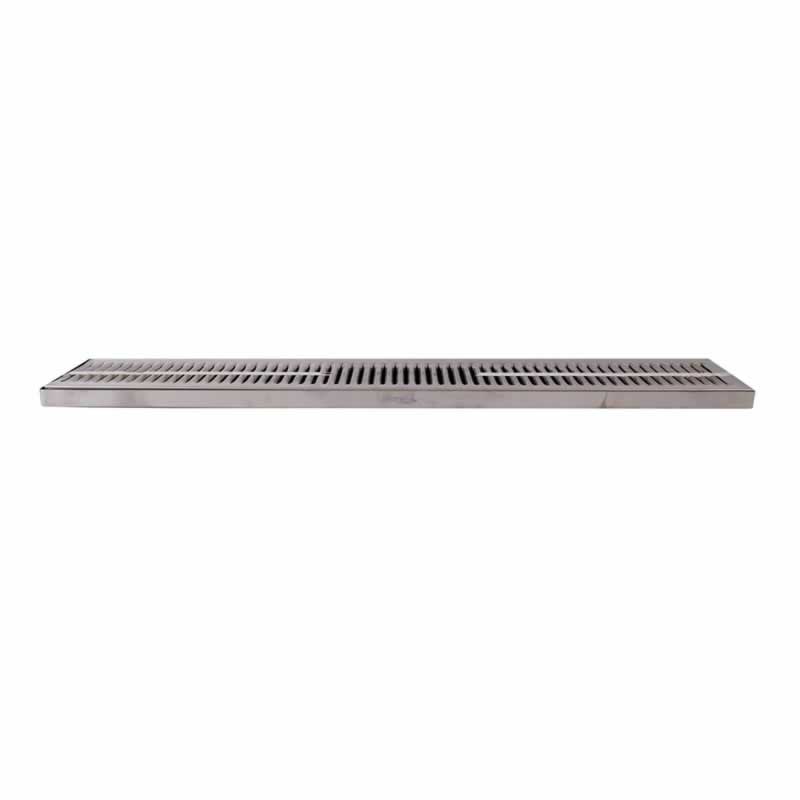 30" Stainless Steel Surface Mount Drip Tray (w/ Drain)