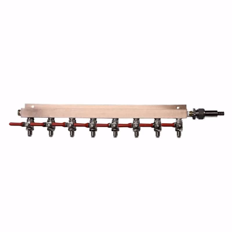 GovReg®  Controlled Air Distributor/Manifold- 8 way with 1/4 MFL Check Valves