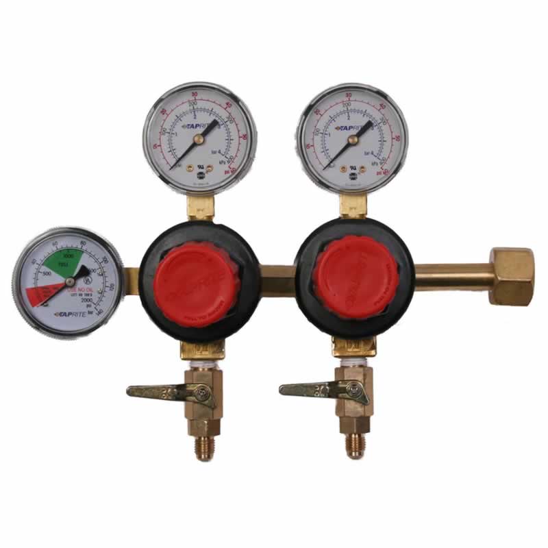Taprite Dual Body CO2 Beer Regulator - Commercial Grade