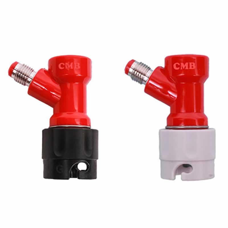 Disconnects (Set of 2) for OUT (Liquid) , 1/4 MFL Shorter Version (2 1/2" Tall) and IN (gas), 1/4 MF