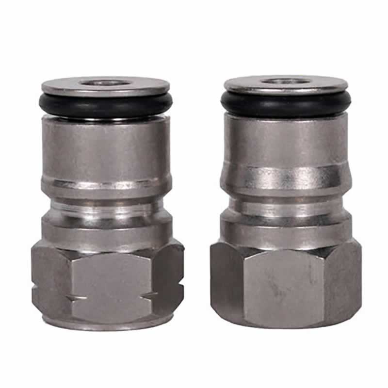 Ball Lock Keg Posts with Poppets for Cornelius and AEB Kegs - Gas In, Liquid Out, or Pair