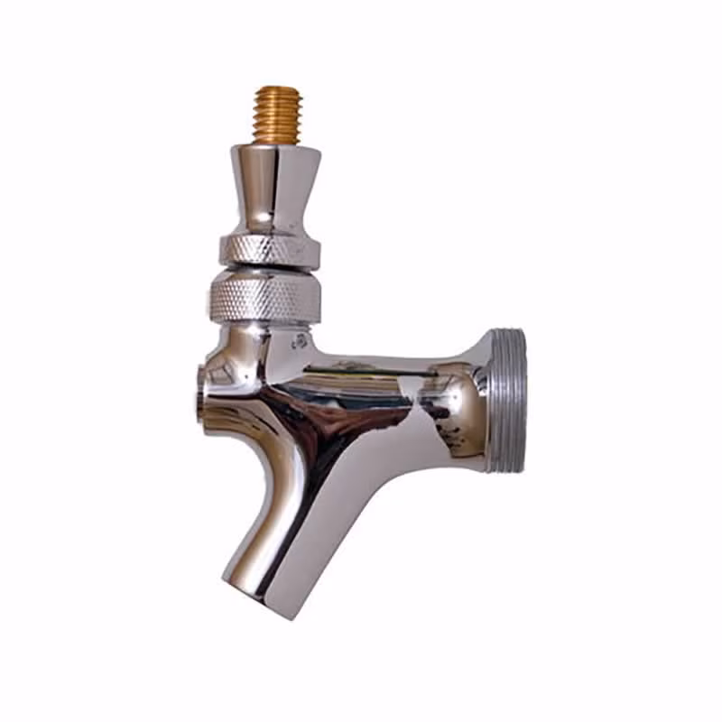 Standard Beer Faucet, Chrome, Brass Lever