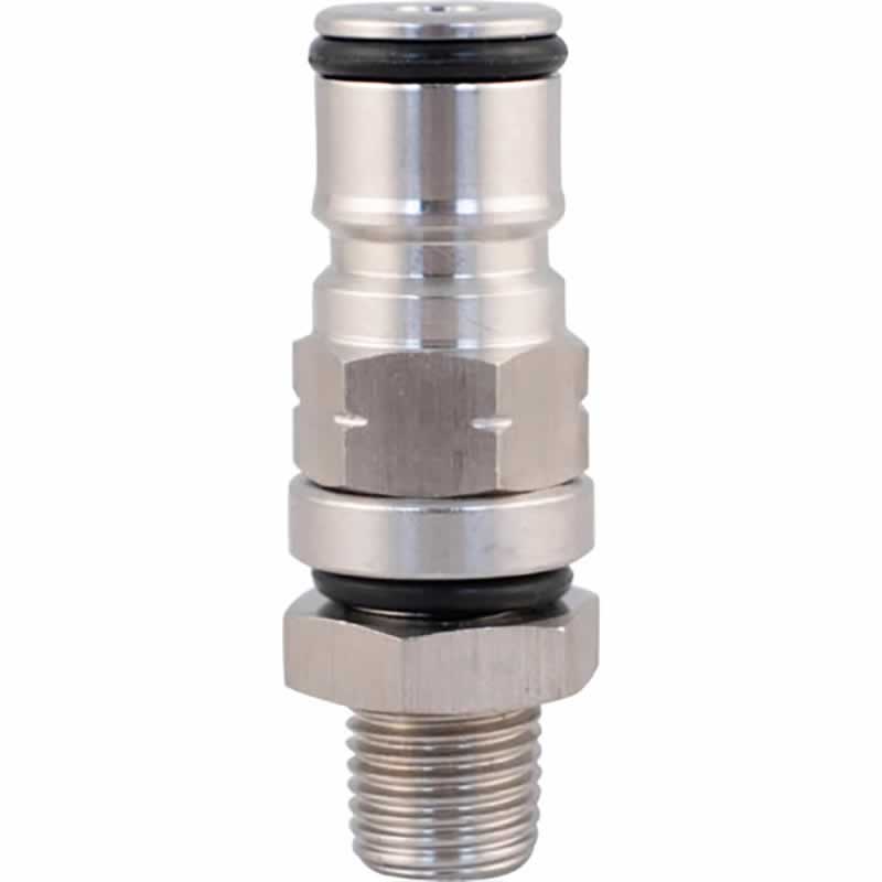 Ball Lock Gas In Post Bulkhead Assembly with Short Threaded Dip Tube