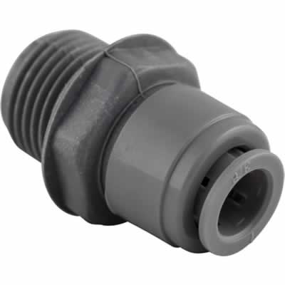 Duotight Push-In Fitting - 9.5mm (3/8") to 1/2" BSP Thread Adapter / Duotight Push-In Fitting - 9.5 mm (3/8 in.) x 1/2