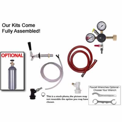 1 Faucet Fridge Homebrew Kegerator Kit (Alternate View 2)
