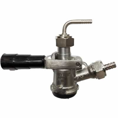 90 Degree Tailpiece 1/4" SS - Fits 3/16" or 1/4" Hose (Alternate View 2)