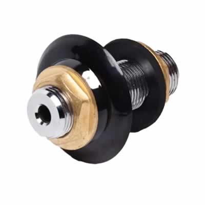 3-Inch Chrome Plated Brass Jockey Box Shank - Inlet Side, 5/16" x 1/4" Bore for 5/16" Coil Tubing (Alternate View 2)