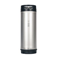 AMCYL 5 Gallon Ball Lock Keg - 304 Stainless Steel - Rubber Top Dual Handle / 