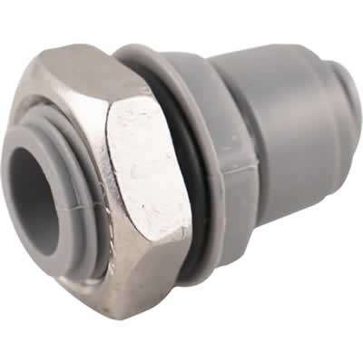 Duotight Push-In Bulkhead Fitting - 9.5 mm (3/8 in.) x 1/2 in. BSP (Alternate View 3)