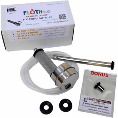 FLOTit 2.0 Stainless Steel Floating Dip Tube - No Beer Left Behind / FLOTit 2.0 Stainless Steel Floating Dip Tube | NO