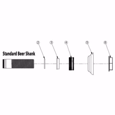 Beer Shank Parts for Draft System Repairs / Shank Parts List