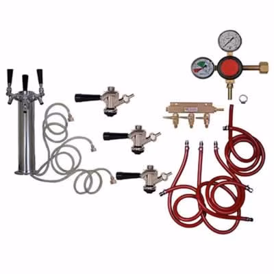 3 Faucet Commercial Beer Tower Kit / 3 Faucet Tower Commercial Kit