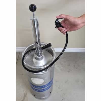 Party Picnic Keg Pump 8", Sanke D (Standard American Keg) (Alternate View 2)