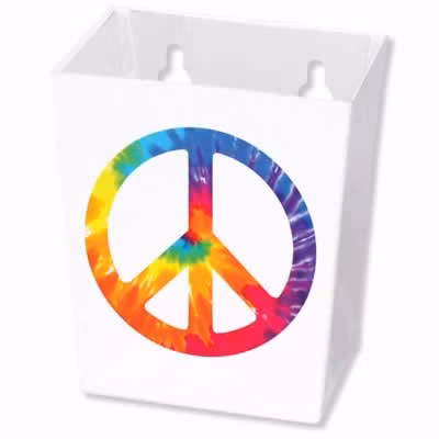 Peace White Metal Cap Catcher / Peace White Metal Cap Catcher