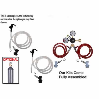 2 Faucet Basic Homebrew Kegerator Kit (Alternate View 2)