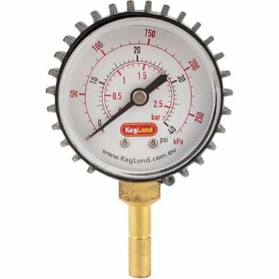Duotight Push-In Pressure Gauge (0-40 PSI) / Push-In Pressure Gauge (0-40 psi)