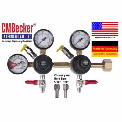 CMB Dual Body CO2 Beer Gas Regulator - Professional Grade (Alternate View 2)